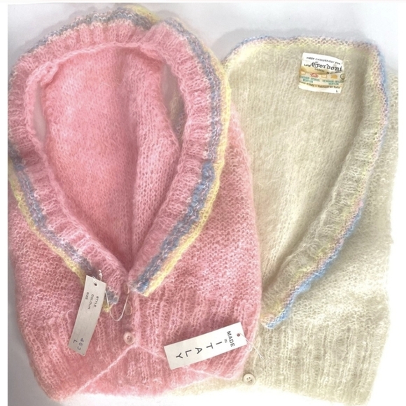 60s Pastel Mohair Cardigan Sweater Vest - Picture 13 of 13